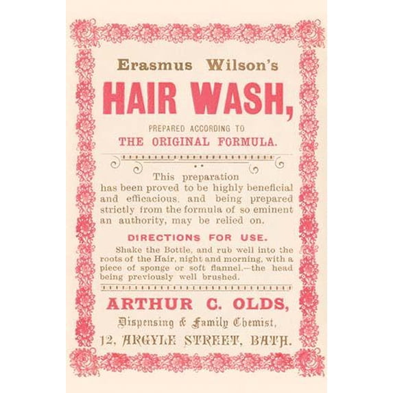 Erasmus Wilson's Hair Wash-Fine Art Canvas Print (20" x 30")