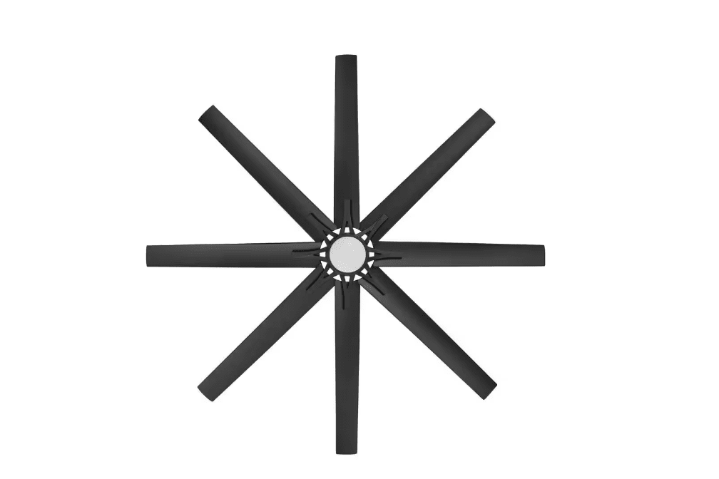 Home Decorators Collection Kensgrove II 72 in. Smart Indoor/Outdoor Matte Black Ceiling Fan with Remote Included Powered by Hubspace