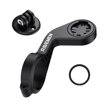 RAVEMEN AOM01 Out-Front Mount Compatible with Garmin Cycle Computers, GoPro for 31.8mm Handlebars