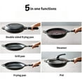 thumbnail image 2 of Black Monster Cooker 5-in-1 Functions, Frying pan, Grill pan, Double Sided Frying Pan, Pot, Steamer, It is Changeable and Transformed and Superior Nonstick Function Premium Cookware Set, 2 of 6