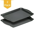 thumbnail image 2 of DecorRack 15 x 10 inch Nonstick Baking Sheet, Heavy Duty Metal Cookie Pan, 2 pack, 2 of 5