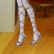 thumbnail image 1 of Zapatos de Muñeca de Tacón Alto a Escala 1/4, Sandalias de Decoración en Miniatura, Modelo de Zapatos de Muñeca para Figuras, Accesorios para Modelos oro, 1 of 8
