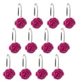 thumbnail image 3 of Rose Shower Curtain Hooks Curtain Hooks Shower Curtain Hanging Rings Hardware Accessories Decorative Hooks, Xinsrenus Under $5! Rose Shower Curtain Hooks Curtain, 3 of 6