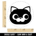 thumbnail image 2 of Round Cat Face Side Eye Self-Inking Rubber Stamp Ink Stamper - Black Ink - Small 3/4 Inch, 2 of 7