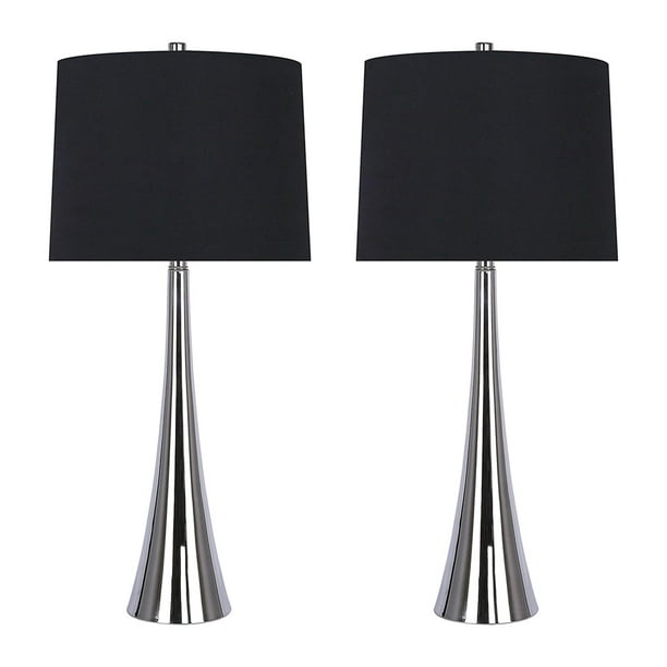 Grandview Gallery 29 5 Inch Tall Table, Curve Brushed Steel Table Lamps