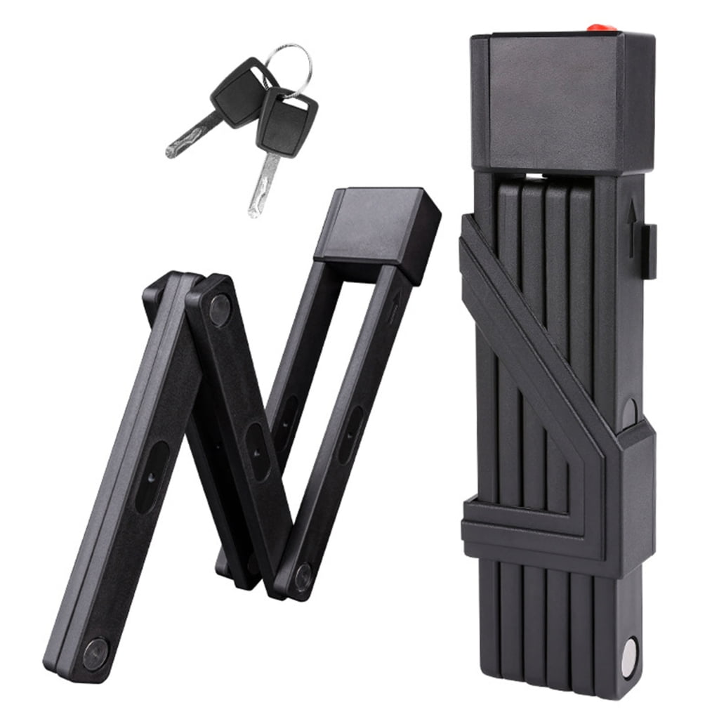 Yammee Antithefts Foldable Bike Lock Reinforced Zincs Alloy Weather Resistant For City