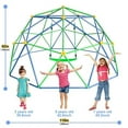 thumbnail image 3 of SMkidsport 10FT Climbing Dome with Swing, 800lb Capacity Rust & UV-Resistant  Jungle Gym for Backyard, School, Kindergarten, Kids Playground Set, 3 of 8