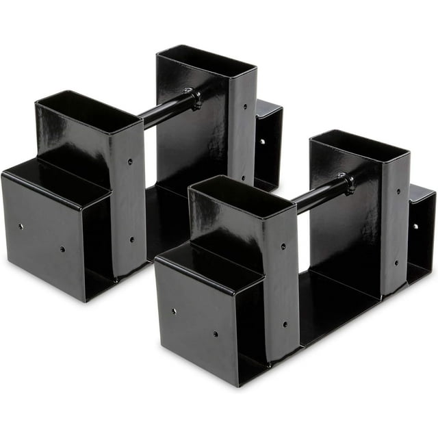 RightHand Adjustable Firewood Storage Bracket Kit – Sturdy Rack Holds Stacked Fire Logs & Adjusts to Any Length – Customize to Fit Your Indoor Or Outdoor Space – Durable Black Powder-Coated Steel