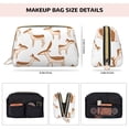 thumbnail image 5 of YFYANG Large Clutch Leather Makeup Bag, Cartoon Deer Travel Toiletries Bag, Ladies Cosmetic Storage Bag, 5 of 8