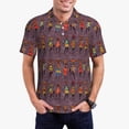 thumbnail image 1 of Fotbe African Women Camiseta Polo de Golf para Hombre con Estampado – Camisa Deportiva Transpirable con Cuello Abotonado-Large, 1 of 6