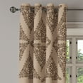 thumbnail image 3 of Ambesonne Grommet Curtain, , 50"x63", Warm Taupe and Dark Taupe, 3 of 5