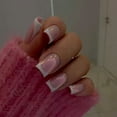 Simple French White Nail Heritage Plated Plated Nail Nail Piece Short