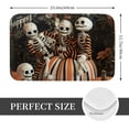 thumbnail image 2 of Yiaed Whimsical Halloween Skeletons Print Flannel Doormat Mat Outdoor Indoor Door Mats,Welcome Matt Outdoor Front Door Mat Doormat Outdoor Mat Outdoor Mat,16"x24", 2 of 7