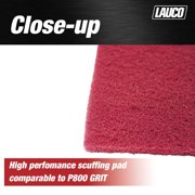 LAUCO 4.5 x 9 Maroon (Very Fine) General Purpose Scuff Pads, 25 Sheets - Scuffing, Scouring, Sanding, Paint Primer Prep Adhesion Scratch - Surface Preparation Automotive Car Auto Body