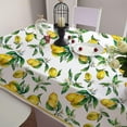 thumbnail image 4 of Lemon Tablecloth, Lemon Table Cloth, Yellow Lemons Print Table Cloth, Spring Summer Waterproof Wrinkle Free Tablecloth for Rectangle Tables 60 X 84, 60 X 102, 60 X 120 Inch, 4 of 6