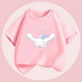 thumbnail image 4 of Kawaii Sanrioed Cinnamoroll Kids T Shirt Kids Boys Girls Summer Cartoon Tops Short Sleeve Clothes Shirts Children\'s Clothing, 4 of 9
