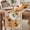 Wheat Taupe, Soft Cream, variant on Thanksgiving Pumpkins Table Runner - 72 Inch Long Fall Maple Leaves Berries Tan Plaid Cotton and Linen Blended Dress Scarves Farmhouse Table Runner for Kitchen Dining, Coffee Table, 13" x 72"
