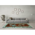 thumbnail image 3 of Ahgly Company Indoor Rectangle Animal Light Blue Traditional Area Rugs, 5' x 7', 3 of 4