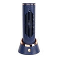 thumbnail image 3 of Mini Bladeless Tower Fan 5V 2A Type C 4000mAh 3 Speed Quiet Blue Table Tower Fan for Dormitory,SmallBladelessTowerFan,TableTowerFan, 3 of 5