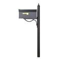 thumbnail image 3 of Outdoor Letter Holder Classic Curbside Mailbox with Richland Mailbox Post - Black, 3 of 7