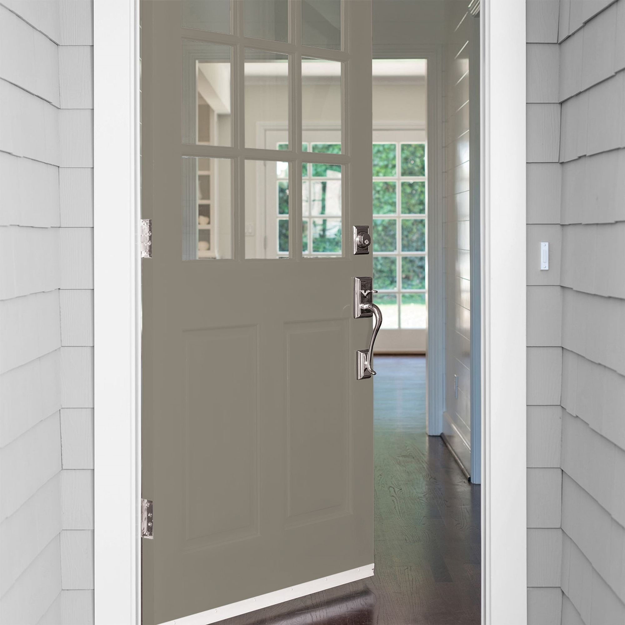 Glidden High Endurance Plus Sweater Weather Semi Gloss Exterior Paint and Primer, 1 Quart