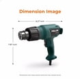 thumbnail image 4 of 1800W Heat Gun, Fast Heating Hot Air Gun with 750℉&1100℉,Dual-Temperature Control for 2 Speed Settings with 4 Nozzels for Crafts, Vinyl Wrap, Shrink Tubing, Shrinking PVC, Stripping Paint, 4 of 7