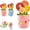 1 SET*B, variant on Ceramic Measuring Spoon Set with Flower Pot Holder, 5-Piece Cute Baking Spoons, Decorative Kitchen Tools for Cooking, Baking, and Coffee Prep, Unique Gift Idea