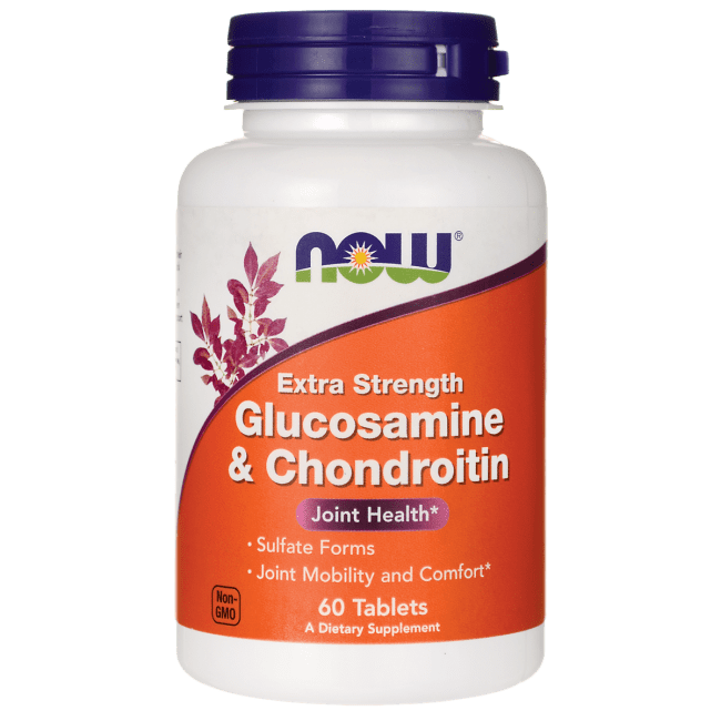 NOW Foods Glucosamine and Chondroitin Sulfate Extra Strength 60