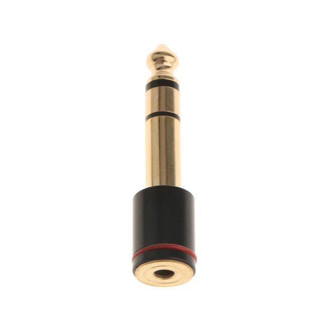 Adaptador de sonido para Auriculares Estéreo de 6,5 Mm a 3,5 Mm Conector Chapado en Oro para Amplificador, Audio, Mezclador, Micrófono Yotijar Conector de adaptador de audio