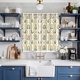 thumbnail image 2 of Yellow Flower Pattern Kitchen Curtains Window Panels, Vintage Botanical Floral Simple Yellow Insulated Window Treatment Curtain, Grommet Curtains for Bedroom/Living Room/Bathroom, 2 Piece 42"Wx63"L, 2 of 8