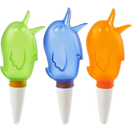3 Pieces Self Watering Spike Bird Shape Plant Waterer Bulbs Automatic Water Dripper Water Stakes for ndoor Outdoor Plants