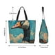 thumbnail image 5 of Balery Blue Watercolor Duck Bolsa Tote Estilo Estético con Cremalleras, Bolsa de Hombro, Bolsa de Compras Grande y Plegable, 5 of 8