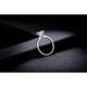 thumbnail image 2 of Gold Ring with White CZ Crystal - White Gold Plated - Size 18.9 white, 2 of 5