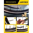 thumbnail image 5 of Quick Connect Tire Chuck Hose, Valve Extension Tube w/Presta Valve & Air Pump Ball Needle Set, Inflator Pump Hose With Air Chuck Adapter for Portable Air Compressor, 5 of 7