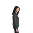 thumbnail image 3 of Port Authority Adult Female Women Plain Long Sleeves Shirt Steel Grey Small, 3 of 6