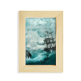 thumbnail image 1 of Ocean Water Wave Science Nature Picture Desktop Display Photo Frame Picture Art Painting 5x7 inch, 1 of 3