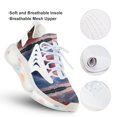 thumbnail image 3 of 2024 Sunset Scenery Women Or Men Lace Up Flat Sneakers Female Mesh Walking Footwear, 3 of 8