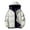 Beige, variant on Men's Lightweight Packable Puffer Jacket with Hood Long Sleeve Full Zip up Warm Puffy Winter Jacket Coat Insulated for Ski Hiking Travel M