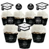 Big Dot of Happiness Graduation Cheers - Cupcake Decoration - 2025 Graduation Party Cupcake Wrappers and Treat Picks Kit - Set of 24