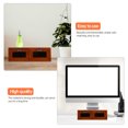 thumbnail image 3 of unbranded 1Ud Soporte Para Monitor Con Cajón Organizador En Madera Marrón Para Oficina, 3 of 6