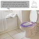 thumbnail image 3 of Funda de inodoro lavable y cálida con cintas autoadhesivas de velcro (morado), 3 of 6