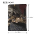 thumbnail image 3 of Pofeuu Noble Style Bald Eagle Print Travel Document Organizer Passport Holder Men Women for Family (6.5 in x 4.5 in),Wallet Holder Credit Card Clutch Bag Case, 3 of 5