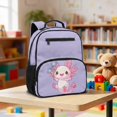 thumbnail image 2 of Jeiento Axolotl 13.5 Inch Preschool Bookbag, Toddler Shoulder Bag, Dual Carry Practical Kids Bag for Daily School Play Gathering, 2 of 7