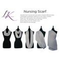 thumbnail image 3 of 2pk LK Baby Infinity Nursing Scarf Breastfeeding Cover Ultra Soft Breathable Jersey (Heather Grey/Black), 3 of 9