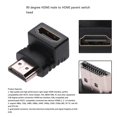 thumbnail image 3 of Audífonos Convertidor adaptador macho compatible con HDMI a hembra compatible con HDMI Ángulo de 90 grados para PS4 (1pc) WDOplteas  Para estrenar, 3 of 6