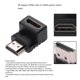 thumbnail image 3 of Convertidor adaptador macho compatible con HDMI a hembra compatible con HDMI Ángulo de 90 grados para PS4 (1pc) Tmvgtek Para estrenar, 3 of 9