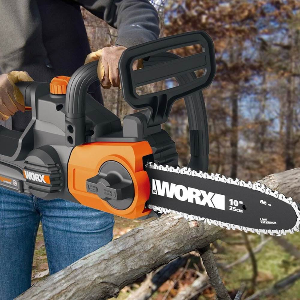 Worx 20V 10 Cordless Pole/Chain Saw with Auto-Tension WG323