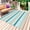 Turquoise, khaki, variant on Orange Grey Striped Outdoor Rug 5x8 Ft - Reversible Patio Rug Outdoor Camping Rugs, Farmhouse Stripes Modern Abstract Art Indoor Outdoor Area Rugs, Non-Slip Outdoor Carpet Runner for Deck/Porch