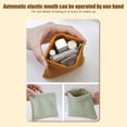 thumbnail image 3 of Bolsa Mini neceser de cosméticos neceser de maquillaje de cuero para almacenamiento diario de viaje (caqui) Sywqhk Para Estrenar, 3 of 7