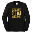 thumbnail image 2 of Straight Outta Arizona ARI Fan | Fantasy Football | Mens Sports Long Sleeve T-Shirt, Black, 2XL, 2 of 4